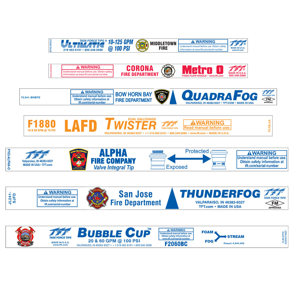 TFT Custom Reflective Label WFR Wholesale Fire & Rescue